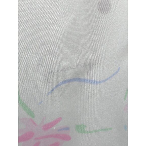 Vintage Silky Feel Nylon & Lace Floral Givenchy Intimite Paris Long Nightgown MD - Picture 9 of 10